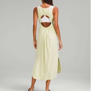 lululemon athletica Light Yellow Midi Dress